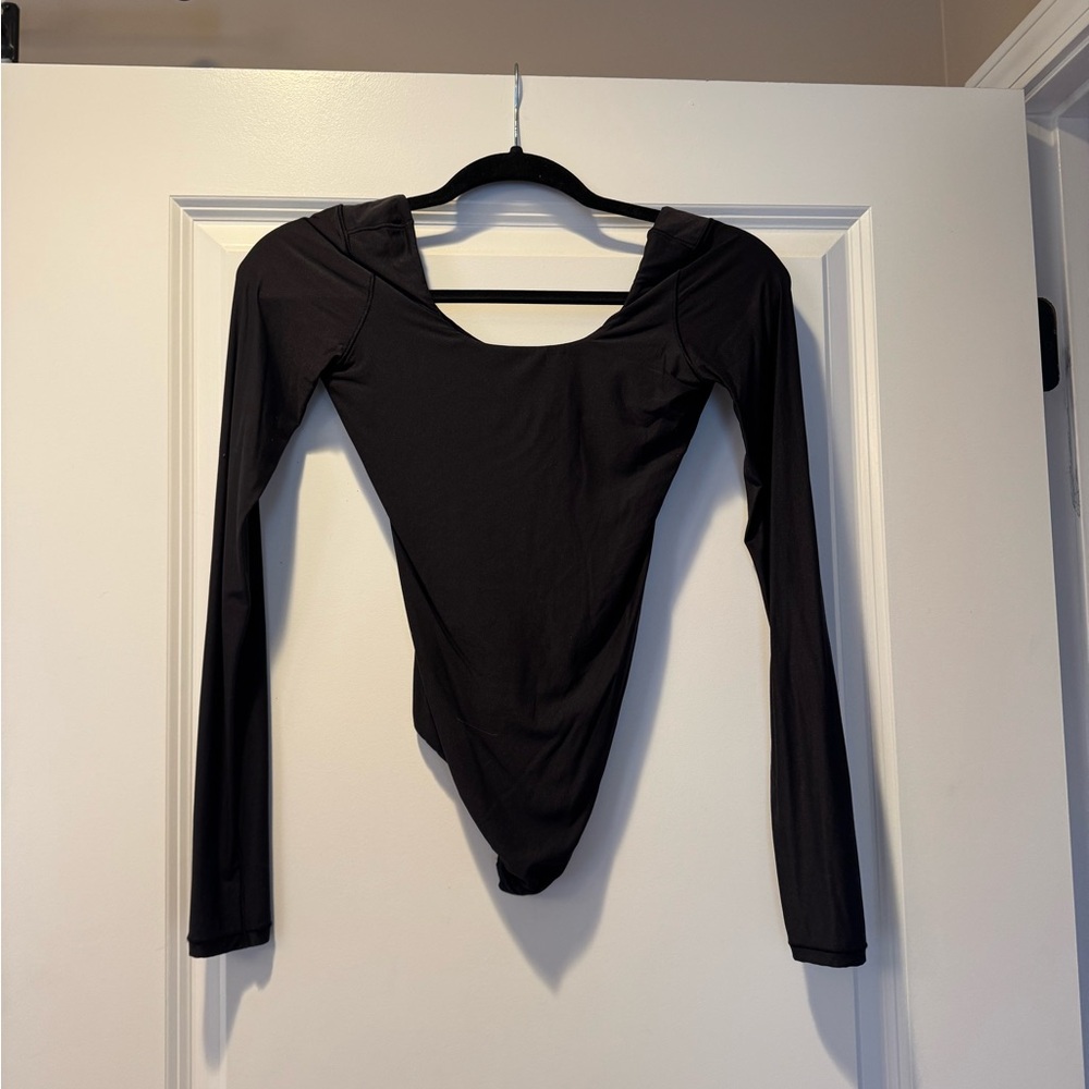 Black Long Sleeve Women's Bodysuit